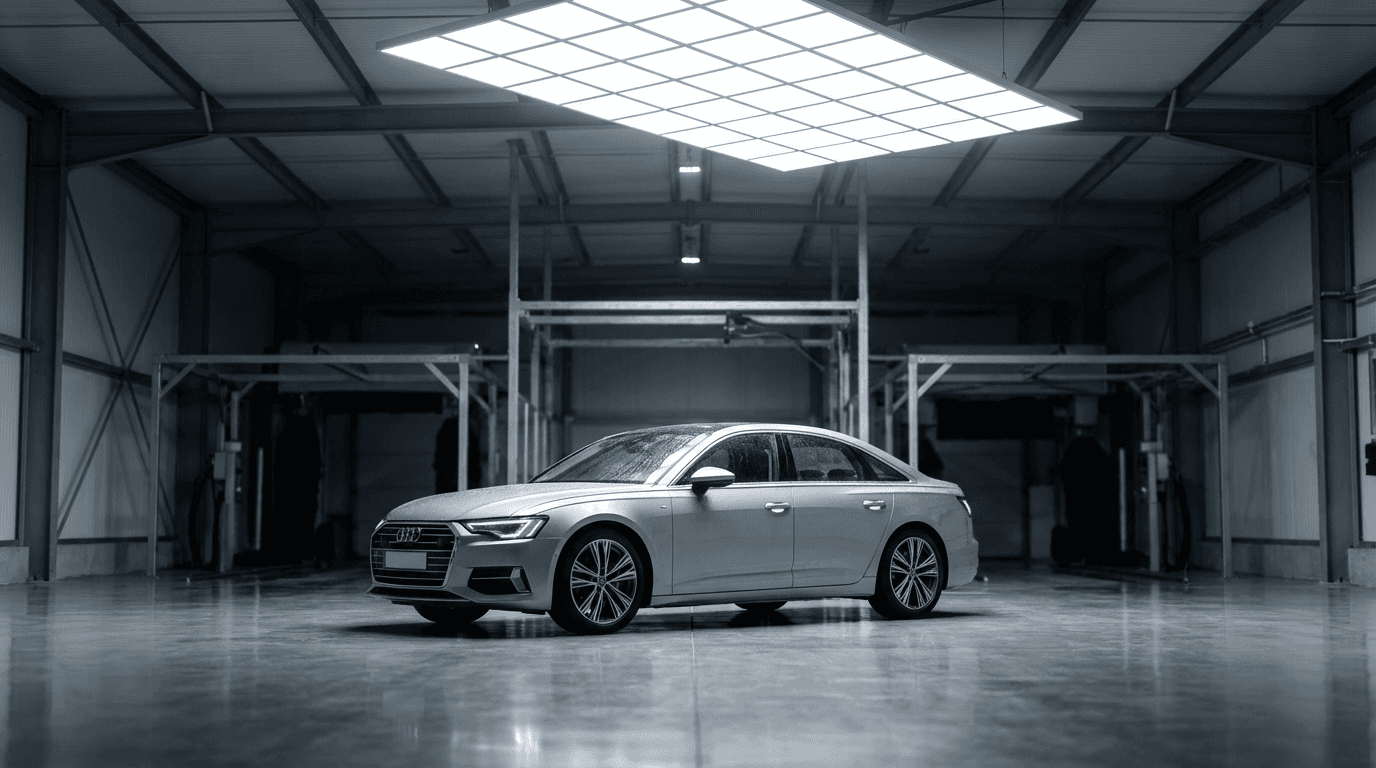 Well-maintained white Skoda Octavia taxi vehicle